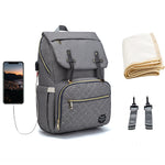 LEQUEEN Waterproof Diaper Backpack – Spacious Baby Changing Bag for Moms & Dads