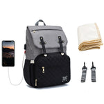 LEQUEEN Waterproof Diaper Backpack – Spacious Baby Changing Bag for Moms & Dads