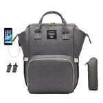LEQUEEN Waterproof Diaper Backpack – Spacious Baby Changing Bag for Moms & Dads