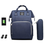 LEQUEEN Waterproof Diaper Backpack – Spacious Baby Changing Bag for Moms & Dads