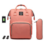 LEQUEEN Waterproof Diaper Backpack – Spacious Baby Changing Bag for Moms & Dads