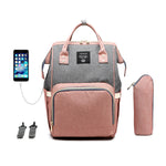 LEQUEEN Waterproof Diaper Backpack – Spacious Baby Changing Bag for Moms & Dads